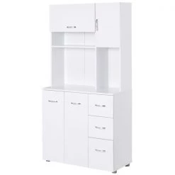 Meuble de rangement autoportant HomCom pour la cuisine en bois composite de 35,04 po l.