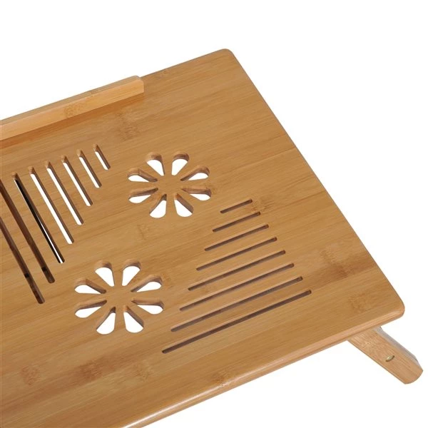 Bureau d'ordinateur portable moderne et contemporain HomCom fauve de 21,65 po 5 Bureau d'ordinateur portable moderne et contemporain HomCom fauve de 21,65 po – Image 5