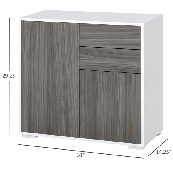 Buffet HomCom en bois composite de 31,1 po l. 2 Buffet HomCom en bois composite de 31,1 po l. – Image 2