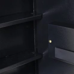 Coffre-fort numérique mural Homcom en acier noir pour la maison -HOMCOM Soldes 2022 330936187 AlternateImage4 l