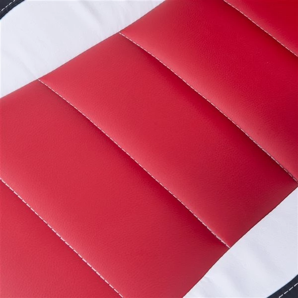 Chaise de jeu contemporaine HomCom pivotante rouge et noir à hauteur réglable 5 Chaise de jeu contemporaine HomCom pivotante rouge et noir à hauteur réglable – Image 5