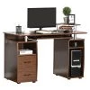Bureau d'ordinateur moderne et contemporain HomCom brun de 47,24 po