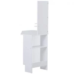 Coiffeuse de 43,75 po par HomCom avec miroir, blanc -HOMCOM Soldes 2022 330936193 AlternateImage4 l