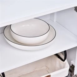 Buffet HomCom en bois composite blanc de 31,5 po l. -HOMCOM Soldes 2022 330936194 AlternateImage3 l