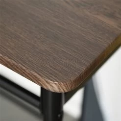 Ensemble de salle à manger noir et brun chêne par HomCom avec table rectangulaire 9 Ensemble de salle à manger noir et brun chêne par HomCom avec table rectangulaire -HOMCOM Soldes 2022 330936214 AlternateImage4 l