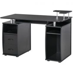 Bureau d'ordinateur noir moderne et contemporain HomCom de 47,24 po -HOMCOM Soldes 2022 330936229 AlternateImage4 l