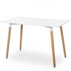 Table basse rectangulaire Homcom de style scandinave avec coussinets ajustables