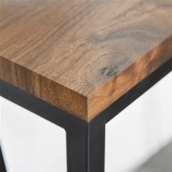 Table haute rectangulaire noyer Homcom de style industriel avec coussinets antidérapants -HOMCOM Soldes 2022 330936236 AlternateImage4 l