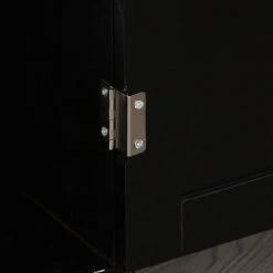 Chariot de cuisine HomCom avec base en bois noir et dessus en bois d'hévéa de 17,75 po x 33,75 po x 36 po 9 Chariot de cuisine HomCom avec base en bois noir et dessus en bois d'hévéa de 17,75 po x 33,75 po x 36 po -HOMCOM Soldes 2022 330936241 AlternateImage4 l