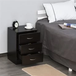 Table de chevet HomCom noire 7 Table de chevet HomCom noire -HOMCOM Soldes 2022 330936252 AlternateImage2 l