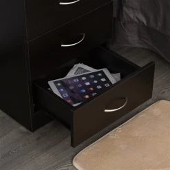 Table de chevet HomCom noire 9 Table de chevet HomCom noire -HOMCOM Soldes 2022 330936252 AlternateImage4 l