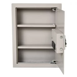 Coffre-fort numérique mural Homcom en acier beige pour la maison -HOMCOM Soldes 2022 330936256 AlternateImage3 l