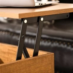 Table basse en composite brun par HomCom avec plateau relevable -HOMCOM Soldes 2022 330936263 AlternateImage4 l