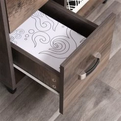 Commode 2-en-1 brune à 4 tiroirs Homcom de 42 1/4 po x 28 1/4 po avec poignées en cuir -HOMCOM Soldes 2022 330936266 AlternateImage3 l