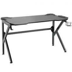 Bureau d'ordinateur moderne et contemporain HomCom noir de 47,24 po