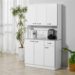 Meuble de rangement autoportant HomCom pour la cuisine en bois composite blanc de 39,76 po l. -HOMCOM Soldes 2022 330936273 AlternateImage2 l