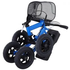 Déambulateur à roulettes pliable et ajustable Homcom bleu avec panier -HOMCOM Soldes 2022 330936275 AlternateImage3 l