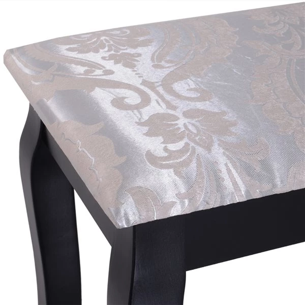 Coiffeuse en bois noir par HomCom de 31,5 po 4 Coiffeuse en bois noir par HomCom de 31,5 po – Image 4