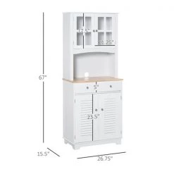 Meuble de rangement autoportant HomCom pour la cuisine en bois composite de 26,77 po l. -HOMCOM Soldes 2022 330936285 AlternateImage2 l