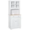 Meuble de rangement autoportant HomCom pour la cuisine en bois composite de 26,77 po l.