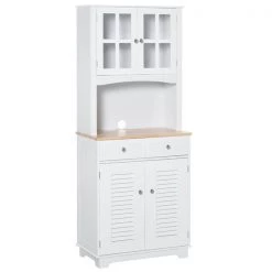 Meuble de rangement autoportant HomCom pour la cuisine en bois composite de 26,77 po l.
