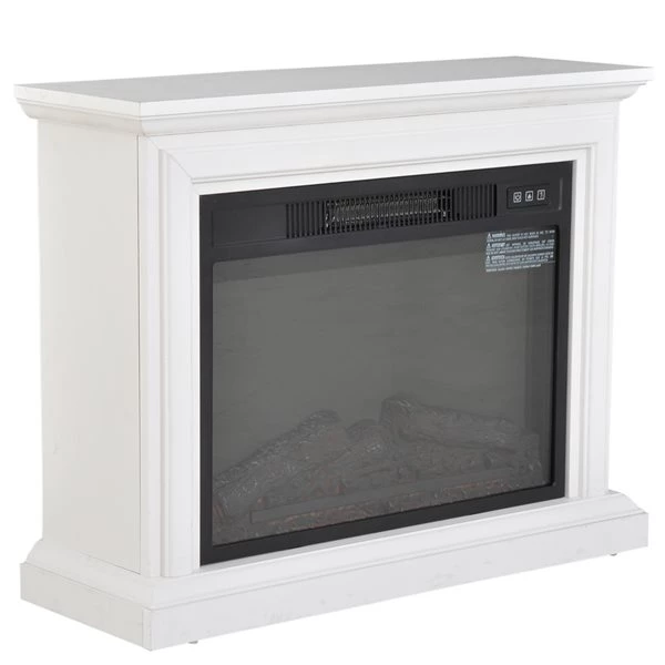 Foyer électrique autoportant et portable par HomCom blanc à DEL de 31 po l. 4 Foyer électrique autoportant et portable par HomCom blanc à DEL de 31 po l. – Image 4