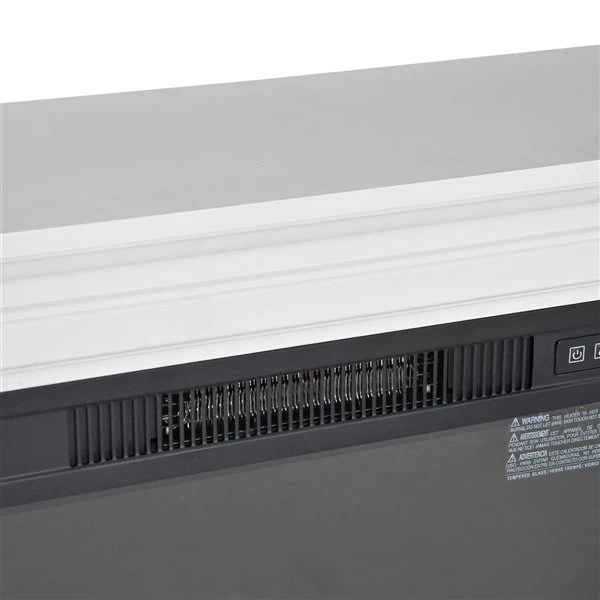 Foyer électrique autoportant et portable par HomCom blanc à DEL de 31 po l. 5 Foyer électrique autoportant et portable par HomCom blanc à DEL de 31 po l. – Image 5