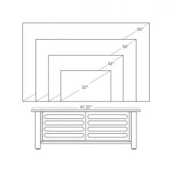 Meuble télé HomCom brun rustique -HOMCOM Soldes 2022 330936298 AlternateImage4 l
