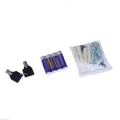 Coffre-fort numérique mural Homcom en acier noir avec clés d'urgence -HOMCOM Soldes 2022 330936301 AlternateImage3 l