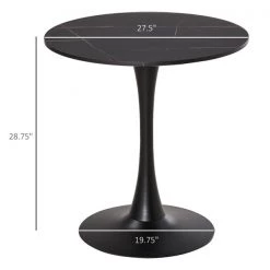 Table basse ronde noire Homcom en bois et en métal avec coussinet antidérapant 7 Table basse ronde noire Homcom en bois et en métal avec coussinet antidérapant -HOMCOM Soldes 2022 330936315 AlternateImage2 l