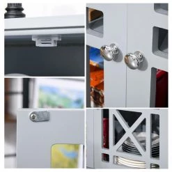 Buffet HomCom en bois composite gris de 30,91 po l. 8 Buffet HomCom en bois composite gris de 30,91 po l. -HOMCOM Soldes 2022 330936324 AlternateImage3 l