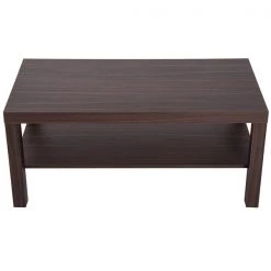 Table basse en composite brun par HomCom à 2 niveaux 9 Table basse en composite brun par HomCom à 2 niveaux -HOMCOM Soldes 2022 330936331 AlternateImage4 l