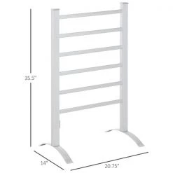 Chauffe-serviettes autoportant enfichable par HomCom à 6 barres, argent -HOMCOM Soldes 2022 330936335 AlternateImage2 l