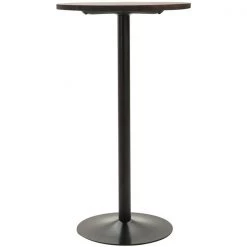 Table haute ronde Homcom de style rustique en bois d'orme avec structure antirouille -HOMCOM Soldes 2022 330936342 AlternateImage4 l