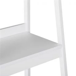 Bibliothèque de style échelle en métal blanc par HomCom à 4 tablettes, ensemble de 2 -HOMCOM Soldes 2022 330936350 AlternateImage3 l