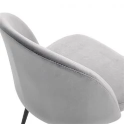 Chaise d'appoint contemporaine rembourrée par HomCom en polyester avec cadre en métal, ensemble de 2 -HOMCOM Soldes 2022 330936356 AlternateImage4 l
