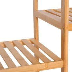 Étagère de rangement moderne à 9 niveaux Homcom de 38 po x 35 1/2 po en bambou -HOMCOM Soldes 2022 330936357 AlternateImage4 l