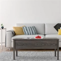 Table basse avec plateau relevable par HomCom en composite gris -HOMCOM Soldes 2022 330936358 AlternateImage3 l