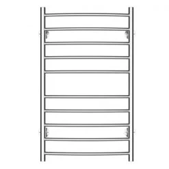 Chauffe-serviettes argent à installation murale par HomCom enfichable à 10 barres -HOMCOM Soldes 2022 330936360 AlternateImage4 l