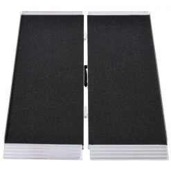 Rampe pour fauteuils roulants pliante en aluminium par HomCom conforme à l'ADA de 4 pi x 29 po -HOMCOM Soldes 2022 330936370 AlternateImage3 l