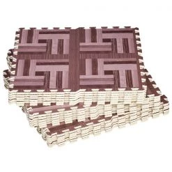 Tapis de jeu imperméable intérieur à emboîtement Homcom de 2 pi x 2 pi, 18 pièces