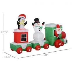 Train de Noël gonflable avec DEL par HomCom de 67,75 po 7 Train de Noël gonflable avec DEL par HomCom de 67,75 po -HOMCOM Soldes 2022 330936376 AlternateImage2 l
