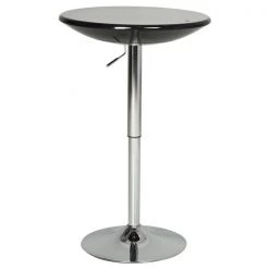 Table haute ronde noire Homcom de style classique avec hauteur ajustable -HOMCOM Soldes 2022 330936387 AlternateImage3 l