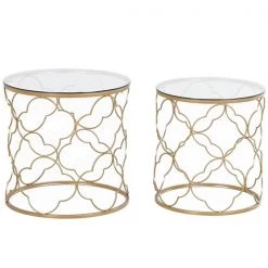 Table d'appoint or par HomCom, ensemble de 2 8 Table d'appoint or par HomCom, ensemble de 2 -HOMCOM Soldes 2022 330936392 AlternateImage3 l