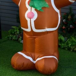 Bonhomme en pain d'épices de Noël gonflable avec DEL par HomCom de 72 po 8 Bonhomme en pain d'épices de Noël gonflable avec DEL par HomCom de 72 po -HOMCOM Soldes 2022 330936393 AlternateImage3 l