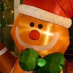 Bonhomme en pain d'épices de Noël gonflable avec DEL par HomCom de 72 po 9 Bonhomme en pain d'épices de Noël gonflable avec DEL par HomCom de 72 po -HOMCOM Soldes 2022 330936393 AlternateImage4 l
