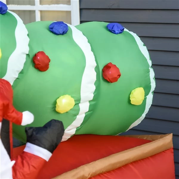 Père Noël gonflable avec DEL par HomCom de 70,75 po 5 Père Noël gonflable avec DEL par HomCom de 70,75 po – Image 5