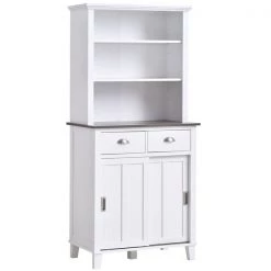 Meuble de rangement autoportant HomCom pour la cuisine en bois composite de 29,92 po l.