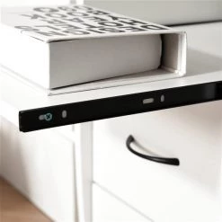 Bureau d'ordinateur moderne et contemporain HomCom blanc de 47,24 po -HOMCOM Soldes 2022 330936402 AlternateImage3 l