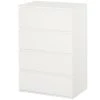 Commode standard HomCom à 4 tiroirs, blanc